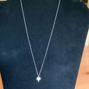 Necklace.White gold and diamonds.